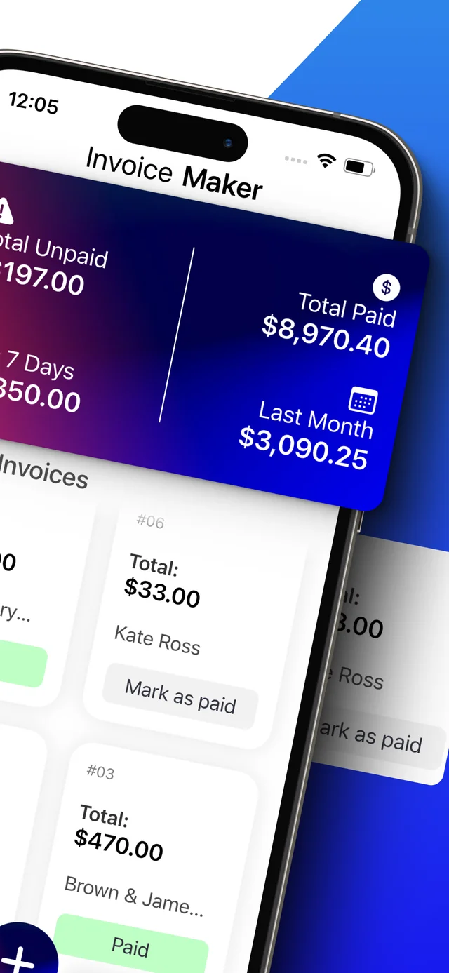 Captura de pantalla de l’App Store 2 — Invoice Maker