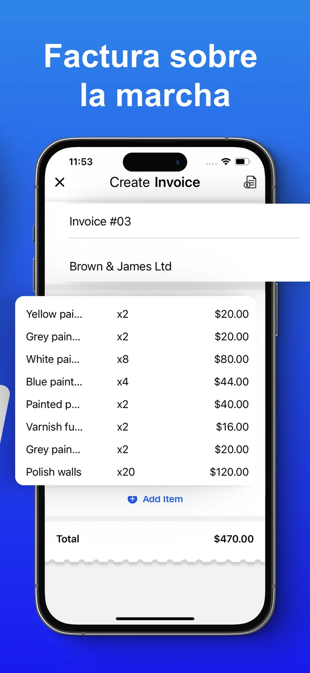Captura de pantalla de l’App Store 3 — Invoice Maker