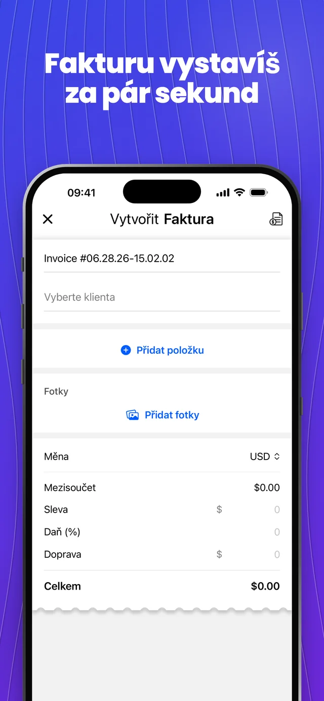 Screenshot z App Storu 2 — Invoice Maker