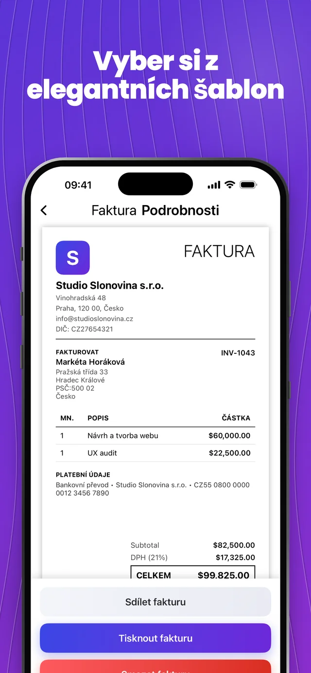 Screenshot z App Storu 4 — Invoice Maker