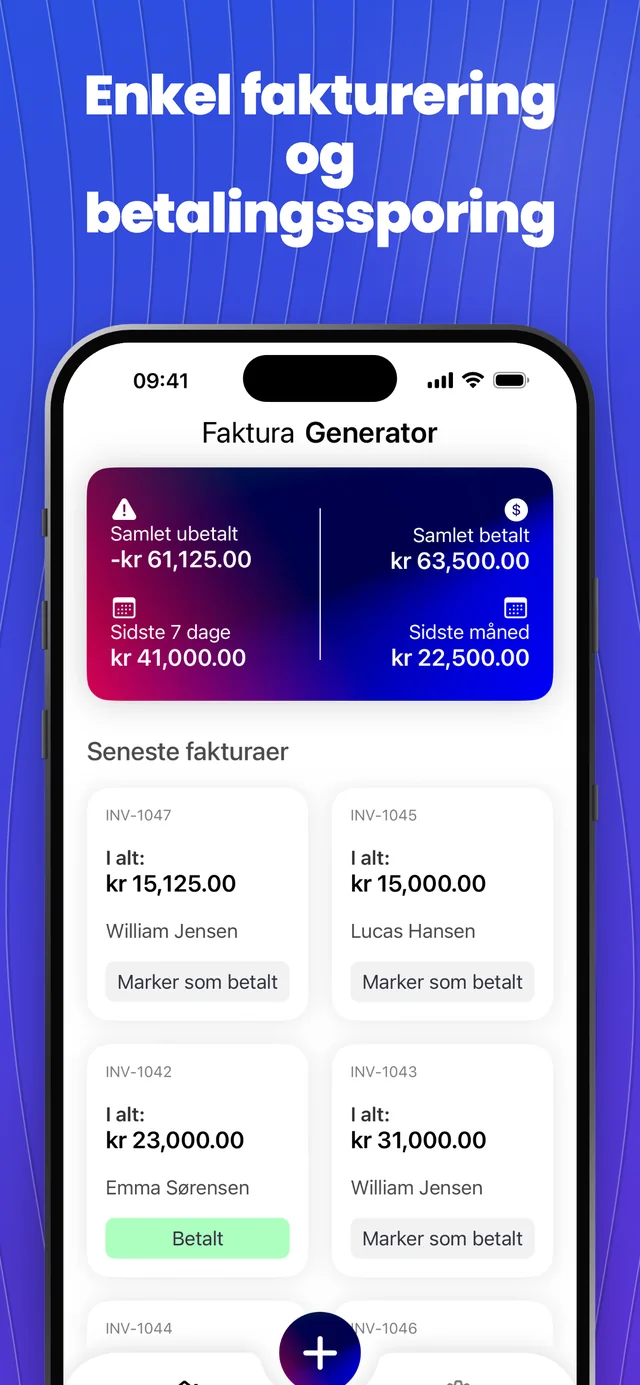 App Store-skærmbillede 1 — Invoice Maker