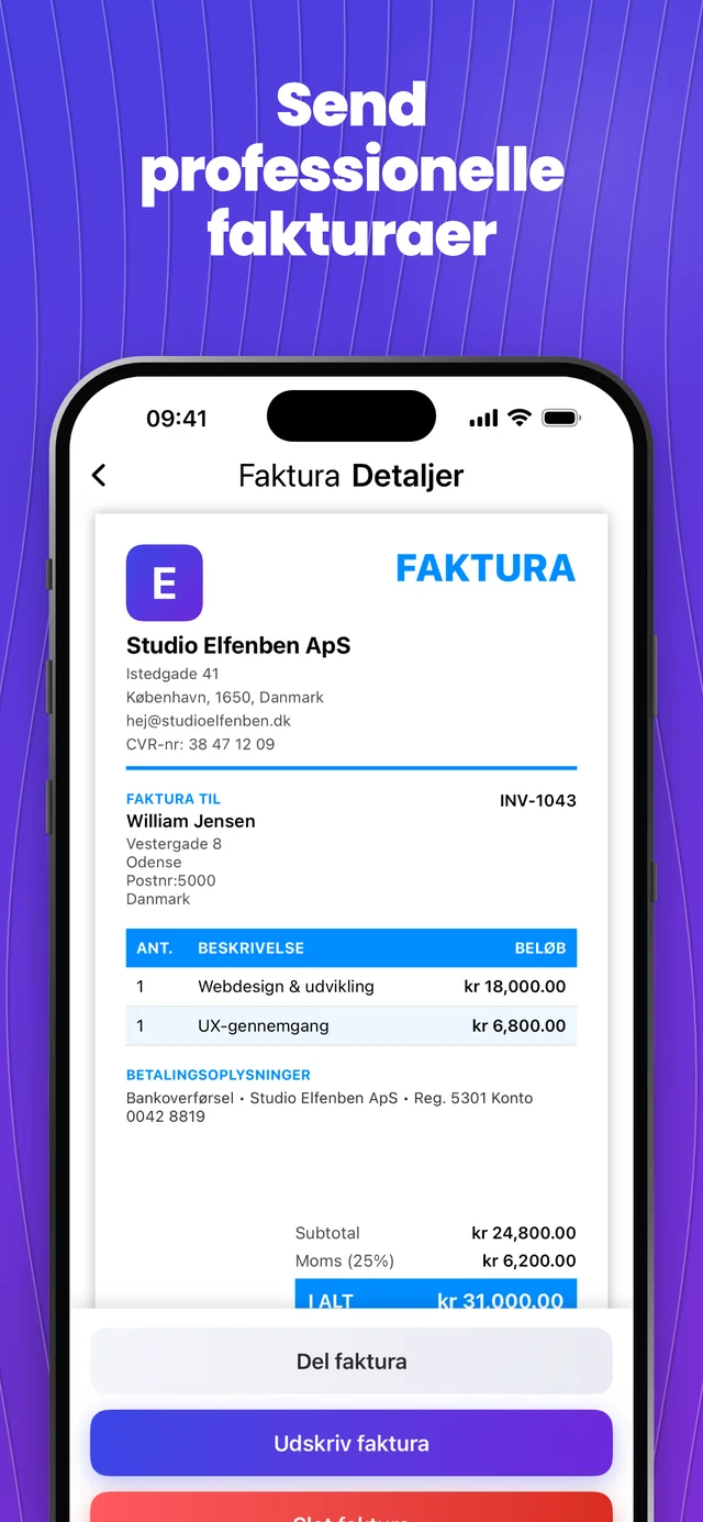 App Store-skærmbillede 3 — Invoice Maker
