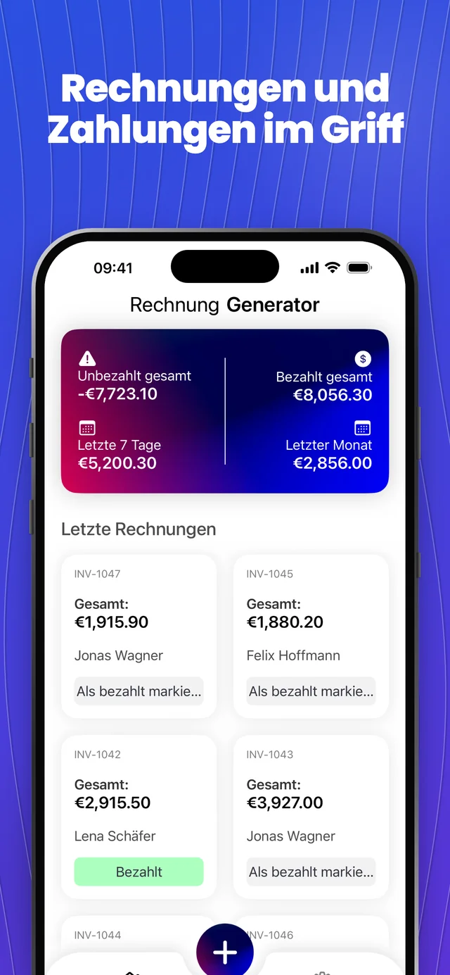 App-Store-Screenshot 1 — Invoice Maker