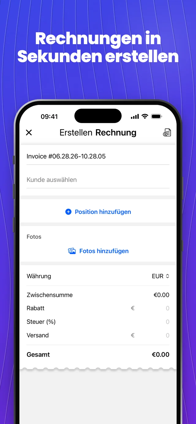 App-Store-Screenshot 2 — Invoice Maker