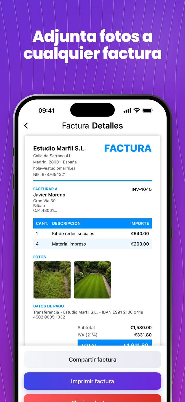 Captura de pantalla de la App Store 5 — Invoice Maker