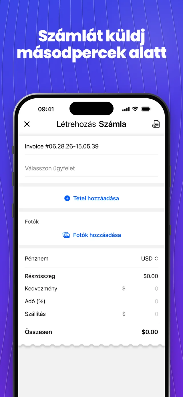 App Store-képernyőkép 2 — Invoice Maker