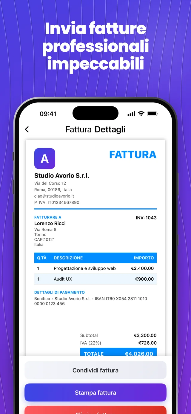 Screenshot dell’App Store 3 — Invoice Maker