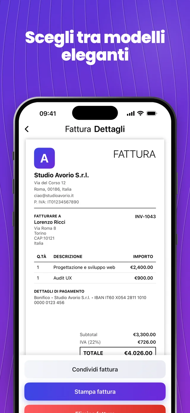 Screenshot dell’App Store 4 — Invoice Maker