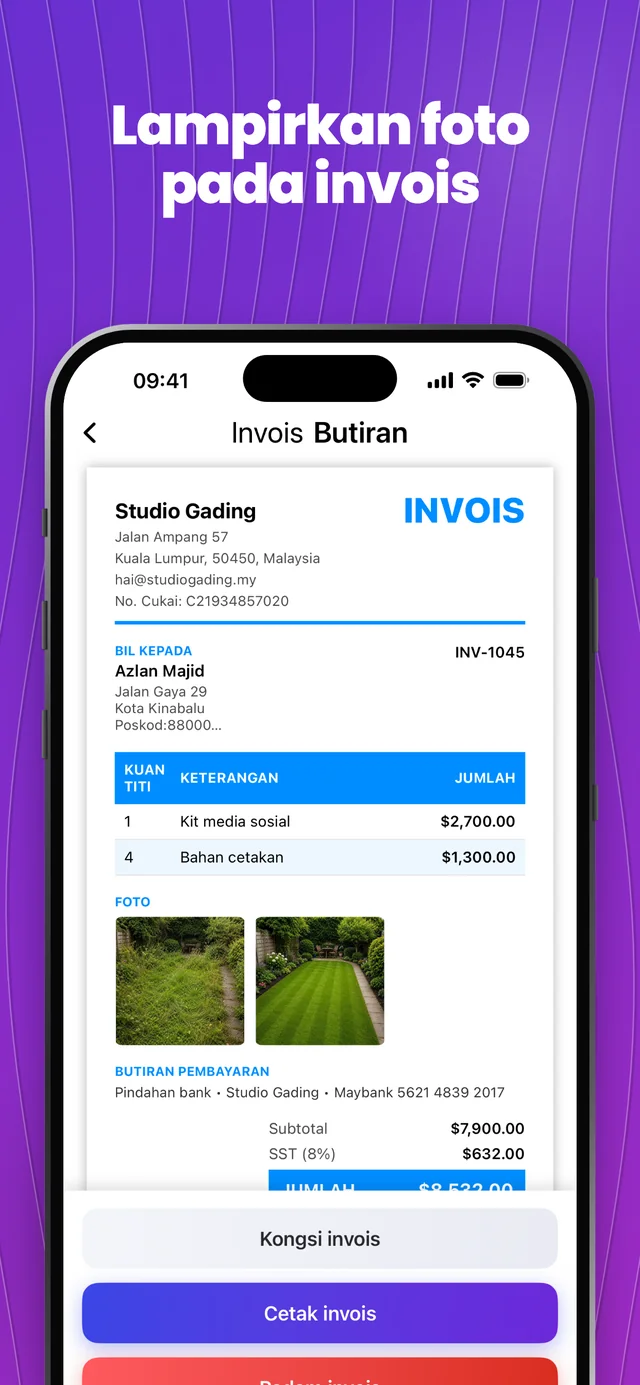 Tangkapan skrin App Store 5 — Invoice Maker