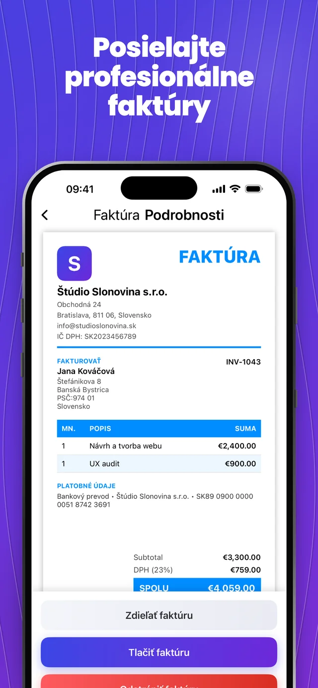 Snímka obrazovky z App Store 3 — Invoice Maker