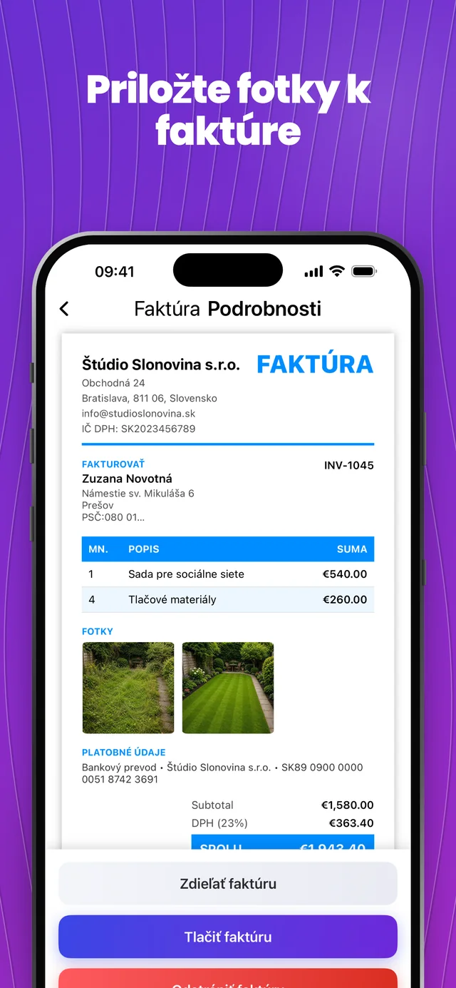 Snímka obrazovky z App Store 5 — Invoice Maker